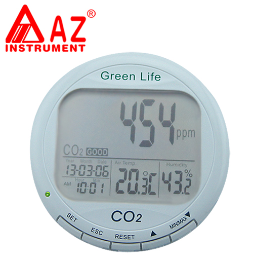 台湾衡欣 AZ7787 室内空气质量检测仪 二氧化碳检测仪 二氧化碳报警器